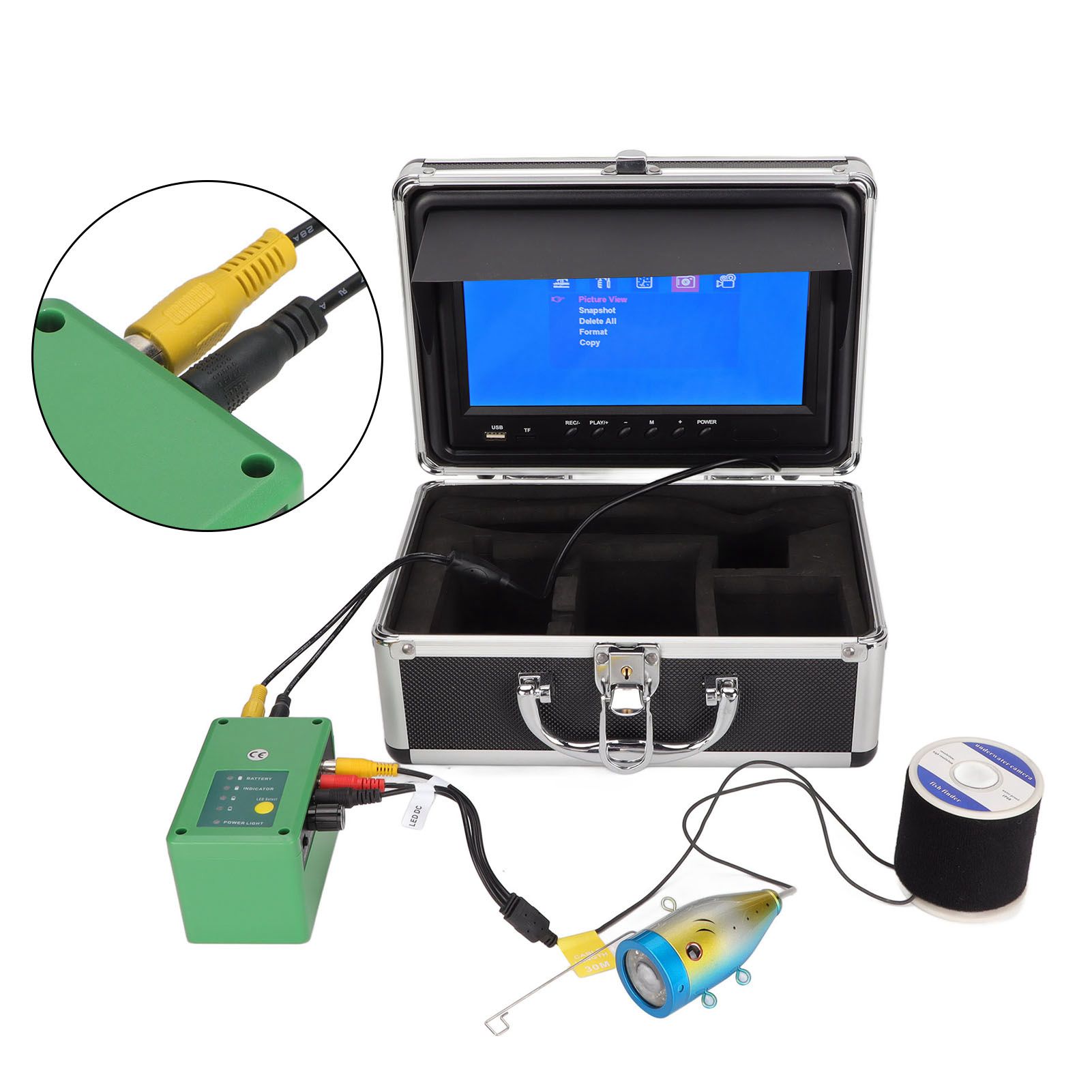 9-дюймовый ЖК-монитор для рыбалки, камера с высоким разрешением 1000TVL, 30-метровый кабель, 15 шт. инфракрасных ламп, водонепроницаемая AU PLUG
9-дюймовый ЖК-монитор для рыбалки, камера с высоким разрешением 1000TVL, 30-метровый кабель, 15 шт. инфракрасных ламп, водонепроницаемая AU PLUG