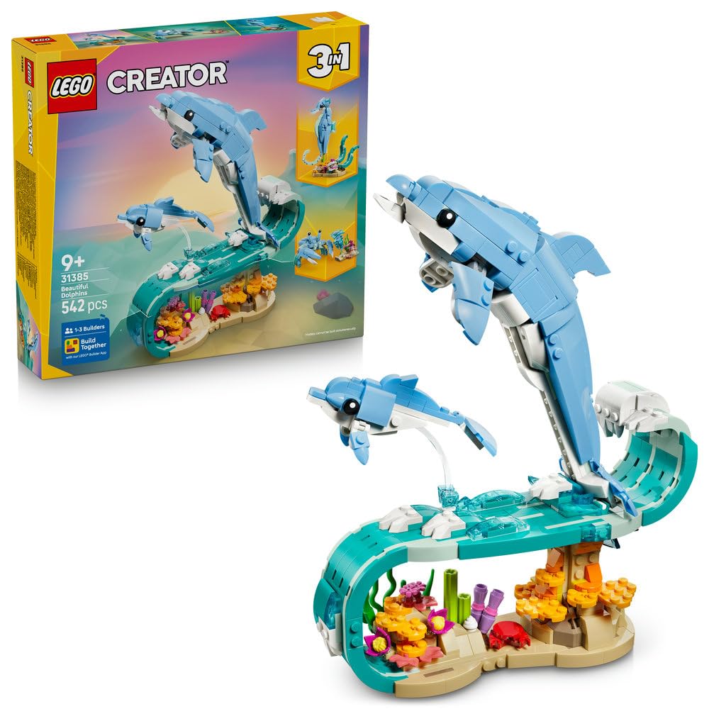 Іграшка LEGO Creator Сяючий Дельфін Хвильовий Танець, Подарунок на День Народження, Будівельні Блоки, для Дівчат і Хлопчиків, Вік 9, 10 та 11 років, Учні Початкової Школи, Аніма
Іграшка LEGO Creator Сяючий Дельфін Хвильовий Танець, Подарунок на День Народження, Будівельні Блоки, для Дівчат і Хлопчиків, Вік 9, 10 та 11 років, Учні Початкової Школи, Аніма