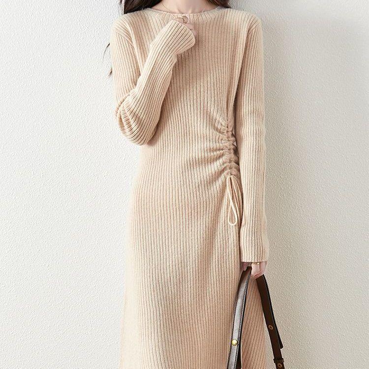 Korean Style Waist-Cinched Long Knit Dress - Autumn & Winter One Size 80-120 jin абрикосовий
Korean Style Waist-Cinched Long Knit Dress - Autumn & Winter One Size 80-120 jin абрикосовий