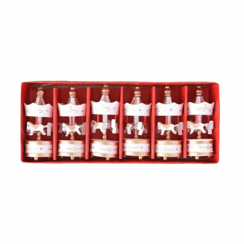 6Pcs New Mini Christmas Wooden Carousel Gifts DIY Crafts Xmas Carousel Hanging Christmas Carousel Tree Hanging New Year Decor білий
6Pcs New Mini Christmas Wooden Carousel Gifts DIY Crafts Xmas Carousel Hanging Christmas Carousel Tree Hanging New Year Decor білий