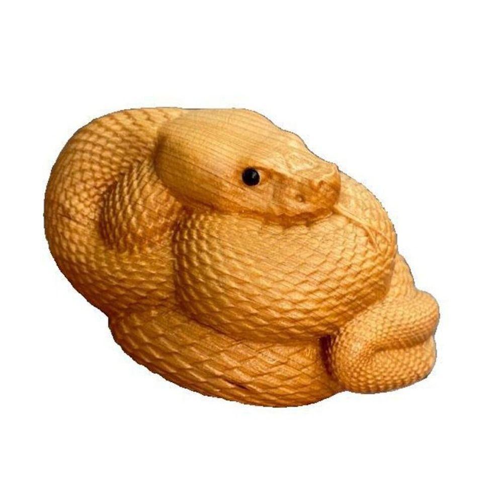 Figurines Wood Carving Snake Statue Miniature Wooden Zodiac Snake Ornament Car Hanging Snake 
Figurines Wood Carving Snake Statue Miniature Wooden Zodiac Snake Ornament Car Hanging Snake