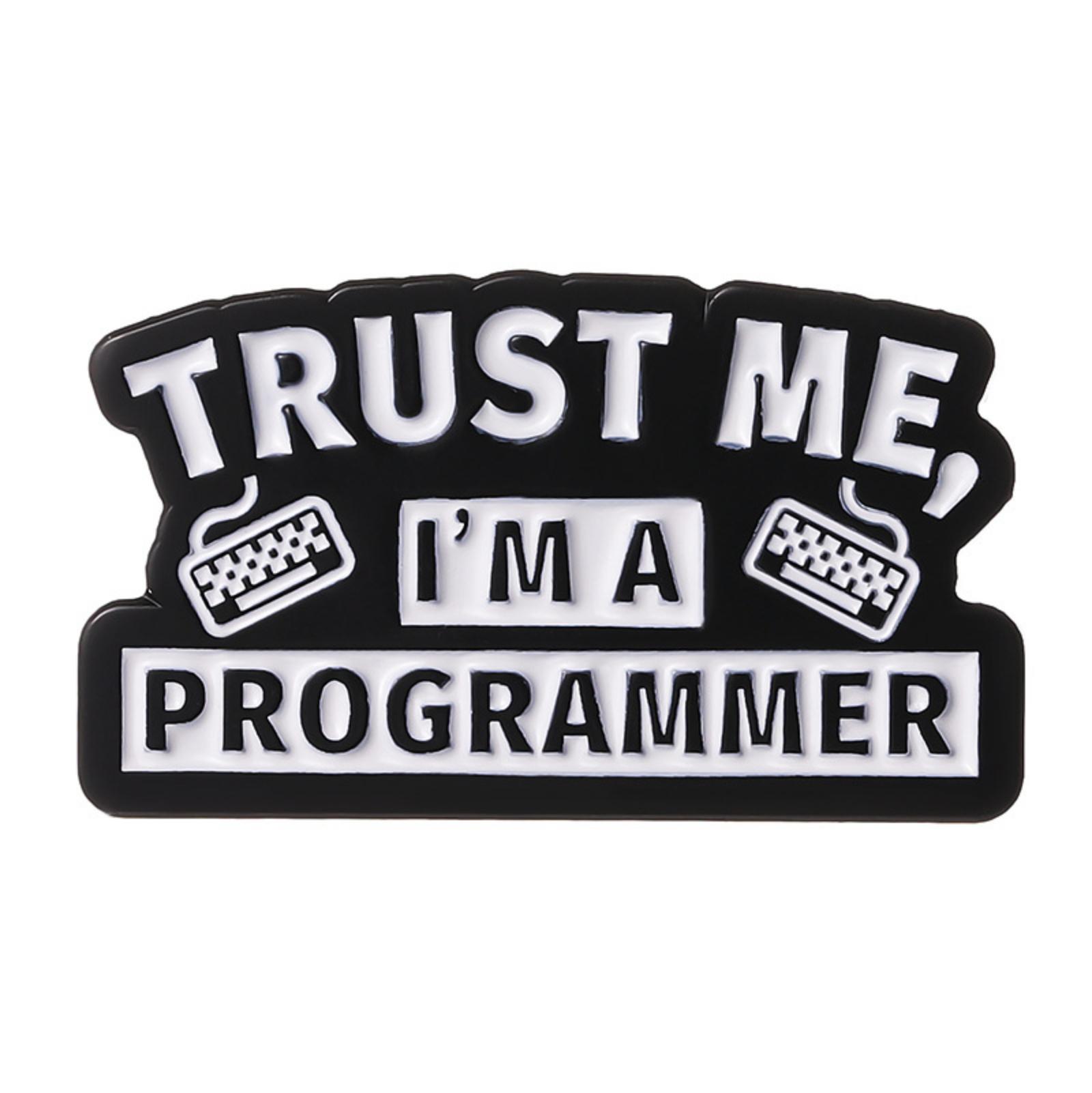 Programmer Code Letter Metal Brooch One Size
Programmer Code Letter Metal Brooch One Size