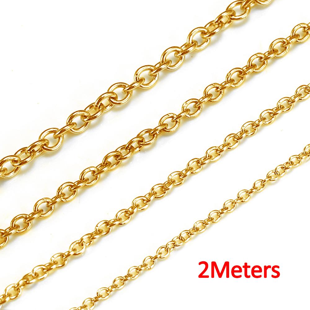 10Meters 2Meters Gold Color Stainless Steel O Shape Link Chain Round Cross Chain Bracelet Necklace DIY Jewelry Making DIY 1.2mm
10Meters 2Meters Gold Color Stainless Steel O Shape Link Chain Round Cross Chain Bracelet Necklace DIY Jewelry Making DIY 1.2mm