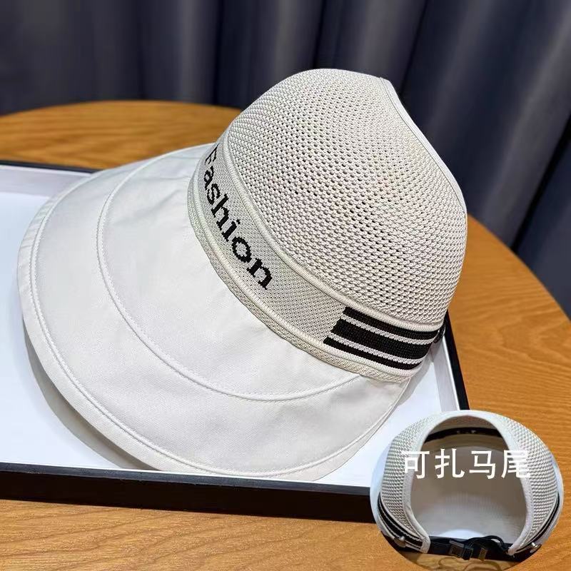 Female summer Korean version outdoor big brim fisherman sunscreen hat can tie ponytail cap
Female summer Korean version outdoor big brim fisherman sunscreen hat can tie ponytail cap