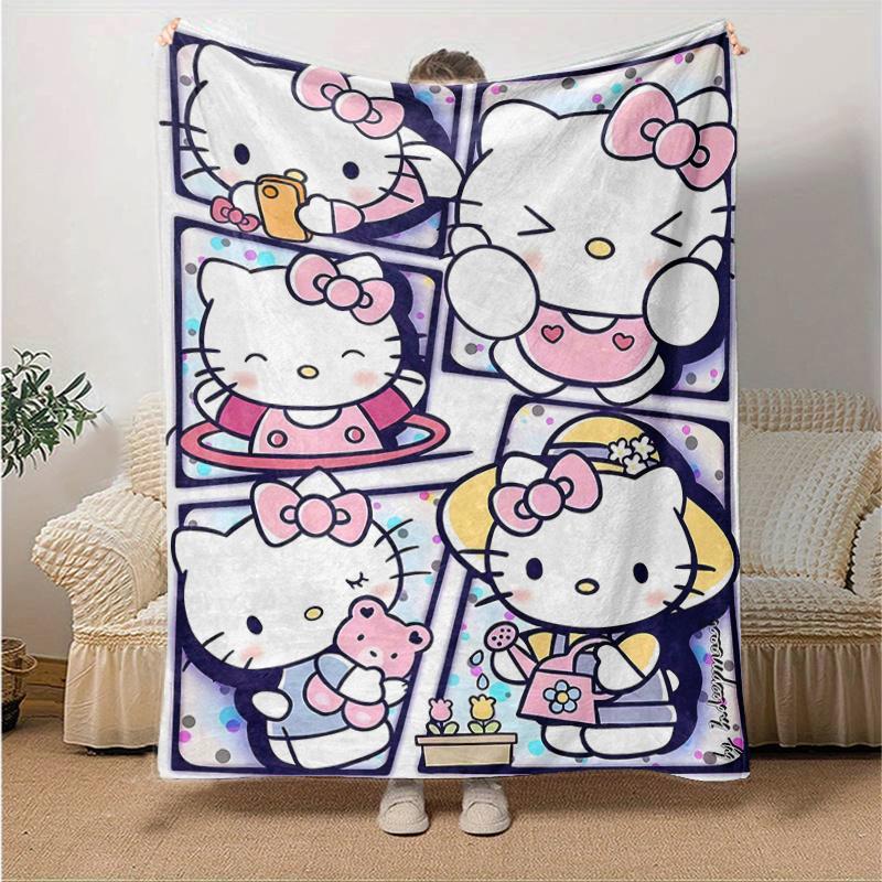 1pc Happy Hello Kitty Blanket, Home Decorative Throw Blanket for All Seasons, Living Room, Travel, Camping, Car Blankets, Beach, Office Naps, Unique G 130x150cm
1pc Happy Hello Kitty Blanket, Home Decorative Throw Blanket for All Seasons, Living Room, Travel, Camping, Car Blankets, Beach, Office Naps, Unique G 130x150cm