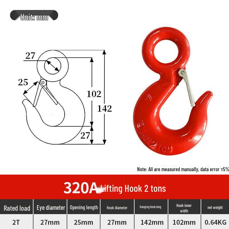 320A Heavy-Duty Lifting Hook
320A Heavy-Duty Lifting Hook