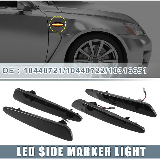 LED Side Marker Light No.10440721 Front Rear Turn Signal Lights Fender Sidemarker Lamps for Chevy Corvette C6 Black Lens Amber Red LED Light 2 Pair
LED Side Marker Light No.10440721 Front Rear Turn Signal Lights Fender Sidemarker Lamps for Chevy Corvette C6 Black Lens Amber Red LED Light 2 Pair