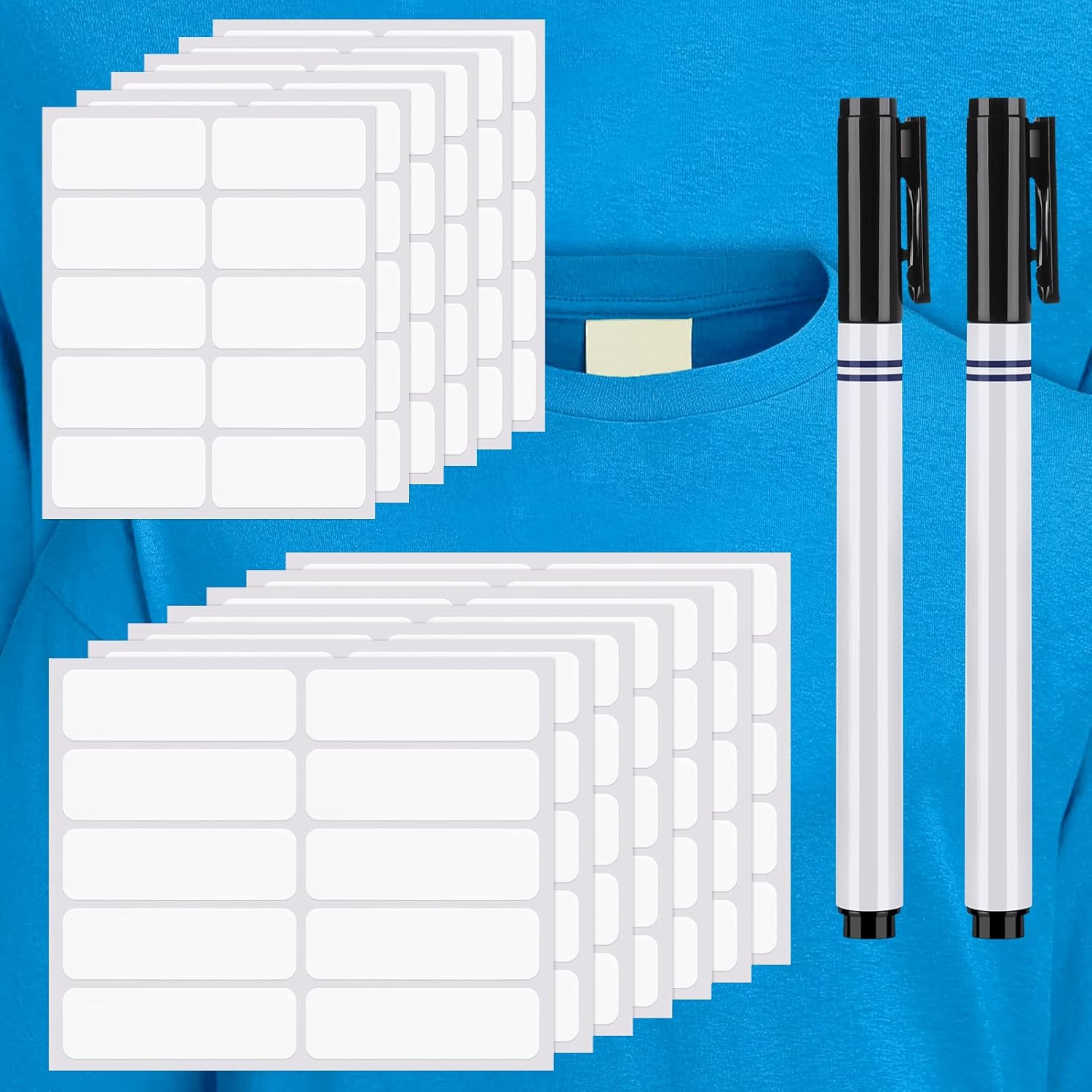 Honoson 300 Pcs Clothing Labels No Iron Fabric Labels Washable Name Labels Nursing Homes with Permanent Fabric Markers Camp School Daycare Laundry 300
Honoson 300 Pcs Clothing Labels No Iron Fabric Labels Washable Name Labels Nursing Homes with Permanent Fabric Markers Camp School Daycare Laundry 300