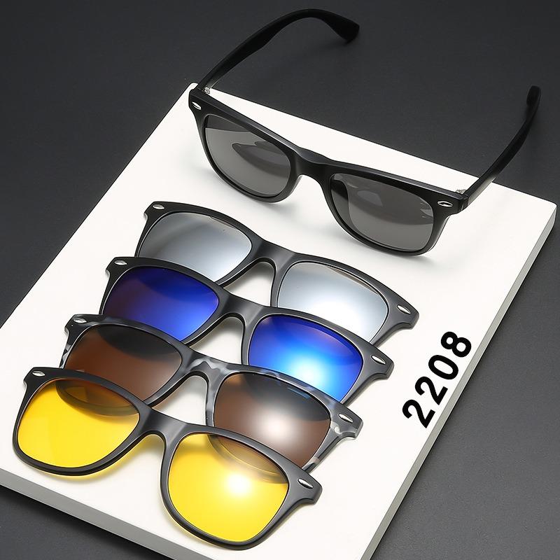 Eyeglasses Frame Men Women With 5 PCS Clip On Polarized Sunglasses Spectacle Magnetic Glasses Male UV400 Eyeglasses 2208
Eyeglasses Frame Men Women With 5 PCS Clip On Polarized Sunglasses Spectacle Magnetic Glasses Male UV400 Eyeglasses 2208