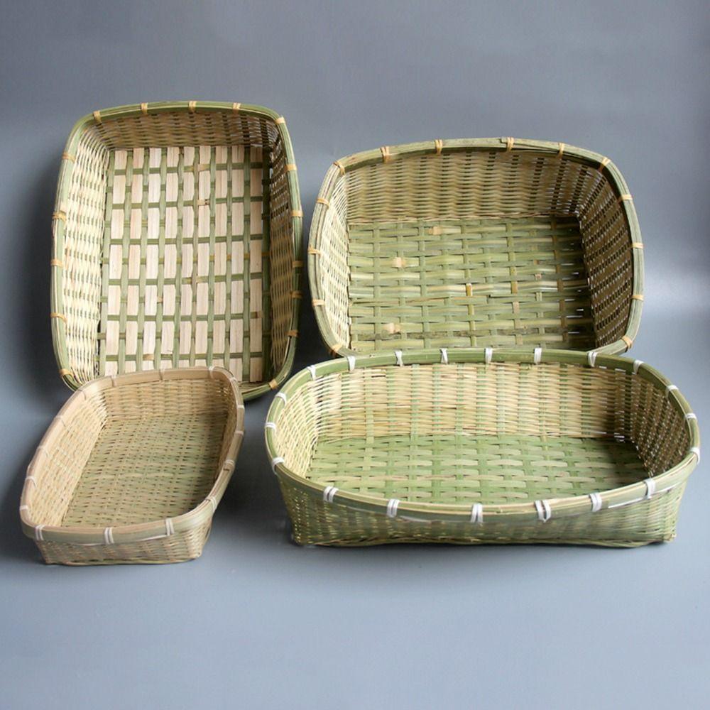 Anti-deform Bamboo Weaving Storage Baskets\ Rectangular Kitchen-food Display Dustpan Vegetable 33*23*7cm
Anti-deform Bamboo Weaving Storage Baskets\ Rectangular Kitchen-food Display Dustpan Vegetable 33*23*7cm