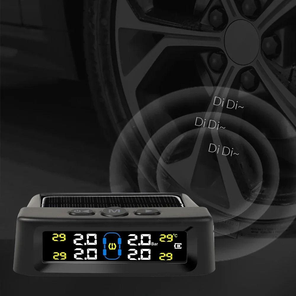 Solar/USB Powered Car Tire Pressure Monitor Wireless Tire Pressure Sensors Car Safety Standard-External Sensor
Solar/USB Powered Car Tire Pressure Monitor Wireless Tire Pressure Sensors Car Safety Standard-External Sensor