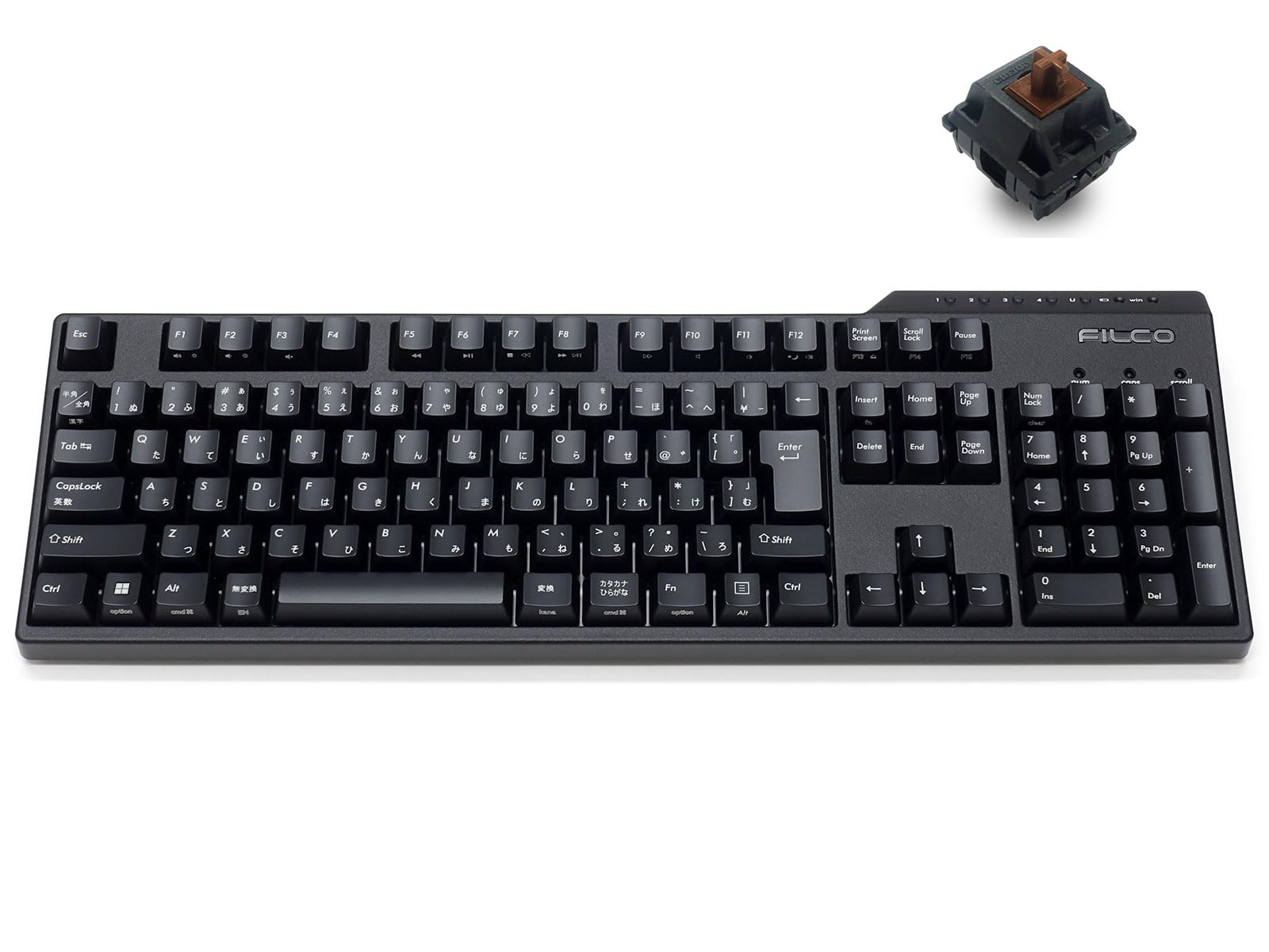 FILCO Majestouch Convertible 3 Mechanical Keyboard Japanese Layout 108 Keys Full Size Brown Switch Bluetooth Wireless Connection USB Wired Connection
FILCO Majestouch Convertible 3 Mechanical Keyboard Japanese Layout 108 Keys Full Size Brown Switch Bluetooth Wireless Connection USB Wired Connection