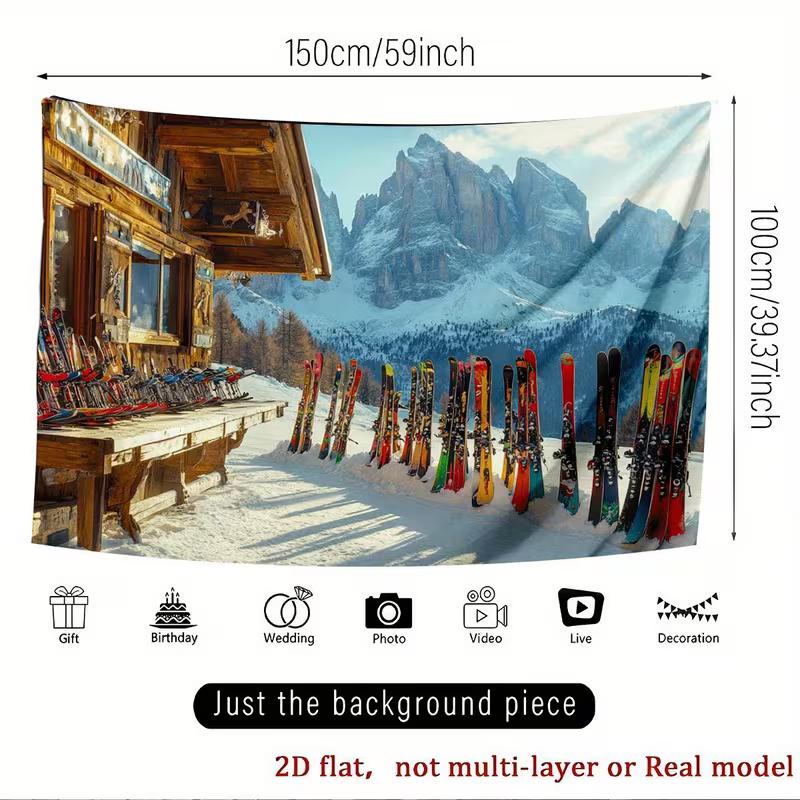2D Winter Ski Resort Tapestry Wall Hanging for Bedroom & Living Room Decor 47.2x31.5inch/120*80cm
2D Winter Ski Resort Tapestry Wall Hanging for Bedroom & Living Room Decor 47.2x31.5inch/120*80cm
