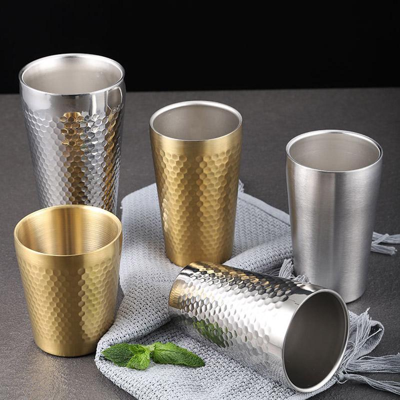 304 stainless steel cold drinking water cup 450ML large capacity beer cup thickened double-layer coffee cup mug fruit juice
304 stainless steel cold drinking water cup 450ML large capacity beer cup thickened double-layer coffee cup mug fruit juice