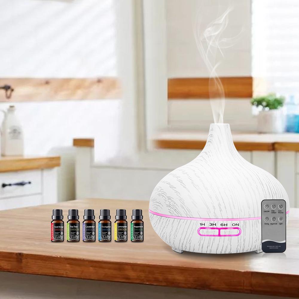 Essential Oil Diffuser 550ml Wood Grain Ultrasonic Aromatherapy Humidifier Remote, 6 Oils, Auto Shut Off, Quiet Home, Office, 550ml
Essential Oil Diffuser 550ml Wood Grain Ultrasonic Aromatherapy Humidifier Remote, 6 Oils, Auto Shut Off, Quiet Home, Office, 550ml