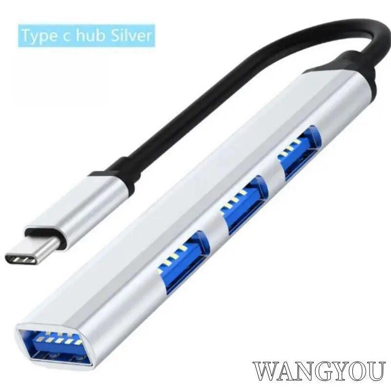 OTG Type C to USB 4 Ports USB 30 Hub High Speed Splitter Adapter for PC Computer Notebook Multiport Hub Connectivity
OTG Type C to USB 4 Ports USB 30 Hub High Speed Splitter Adapter for PC Computer Notebook Multiport Hub Connectivity