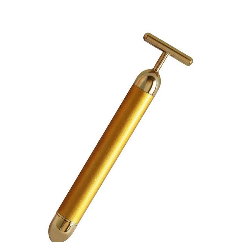 24k Gold Roller Vibration Slimming Massager Facial Beauty Skin Care T Shaped Vibrating Tool золотий
24k Gold Roller Vibration Slimming Massager Facial Beauty Skin Care T Shaped Vibrating Tool золотий