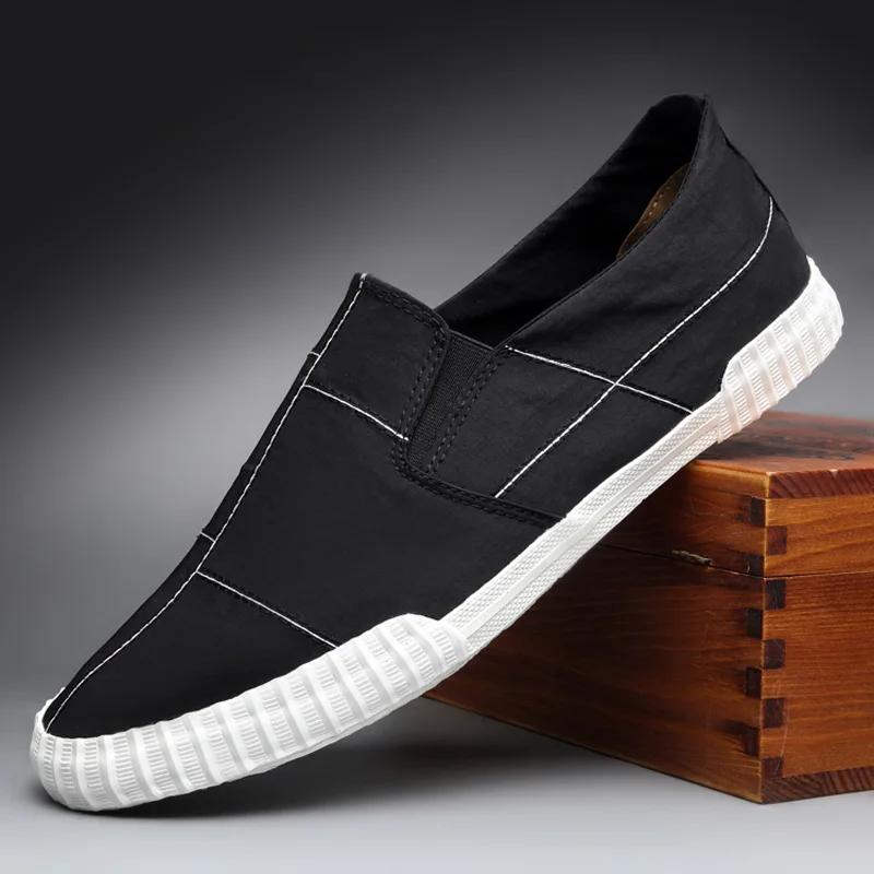 New Fashion Men Fabric Casual Shoes Spring Summer Breathable Fabric Stitch Flat Shoes Lightweight Cool Slip-on Loafers 44 чорний білий колір
New Fashion Men Fabric Casual Shoes Spring Summer Breathable Fabric Stitch Flat Shoes Lightweight Cool Slip-on Loafers 44 чорний білий колір
