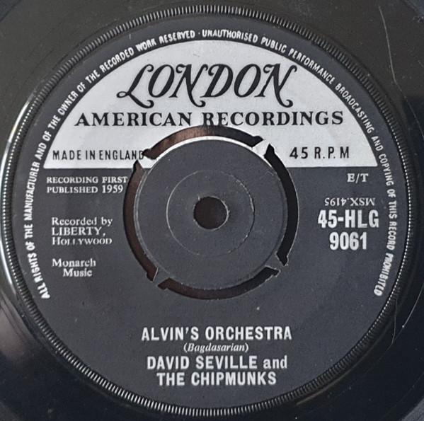 7inch Record DAVID SEVILLE & THE CHIPMUNKS - Alvin s Orchestra 45HLG9061 London Records, 1959 UK Children s Used
7inch Record DAVID SEVILLE & THE CHIPMUNKS - Alvin s Orchestra 45HLG9061 London Records, 1959 UK Children s Used