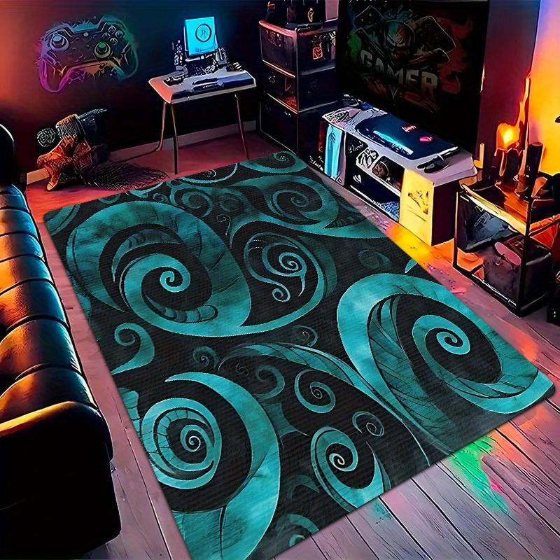 Electric Blue Koru Spiral Area Rug - 3D Effect Tribal Art Decorative Floor Mat for Living Room , Bedroom , Non-Slip Welcome Mat 40x60cm
Electric Blue Koru Spiral Area Rug - 3D Effect Tribal Art Decorative Floor Mat for Living Room , Bedroom , Non-Slip Welcome Mat 40x60cm