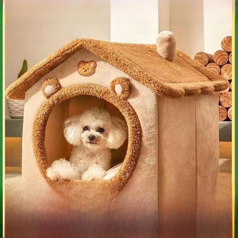 Cozy Pet House Bed for Cats and Small Dogs Warm, Washable, Winter Cat Bed Dog Kennel Bear house nest Small
Cozy Pet House Bed for Cats and Small Dogs Warm, Washable, Winter Cat Bed Dog Kennel Bear house nest Small