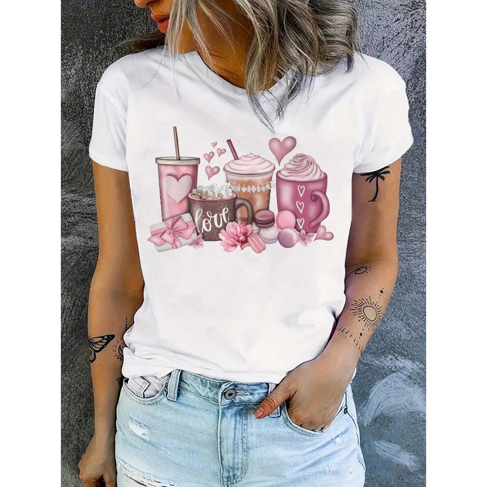 Pink Coffee & Love Women s Tee - Sweet Drinks Graphic, Cozy Casual Print for Daily Wear 5XL
Pink Coffee & Love Women s Tee - Sweet Drinks Graphic, Cozy Casual Print for Daily Wear 5XL