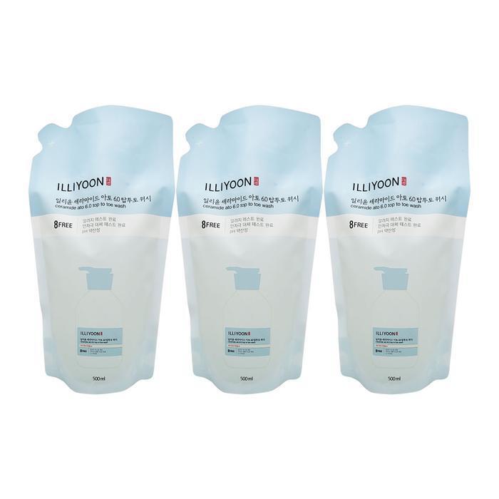 ILLIYOON Ceramide Ato 6.0 Top-to-Toe Wash 500ml (Refill) Mildly Acidic Shampoo and All-in-One 3-Pack Ss (16852441) 1 piece
ILLIYOON Ceramide Ato 6.0 Top-to-Toe Wash 500ml (Refill) Mildly Acidic Shampoo and All-in-One 3-Pack Ss (16852441) 1 piece