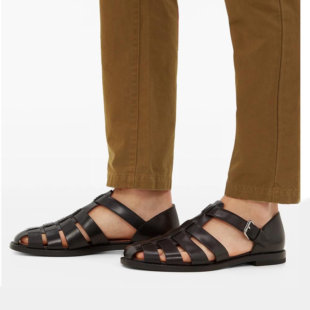 Leather Business Breathable Hollow Bag Head Leather Sandals Trend Breathable Casual Hole Shoes Men S Roman Sandals 43 чорний
Leather Business Breathable Hollow Bag Head Leather Sandals Trend Breathable Casual Hole Shoes Men S Roman Sandals 43 чорний
