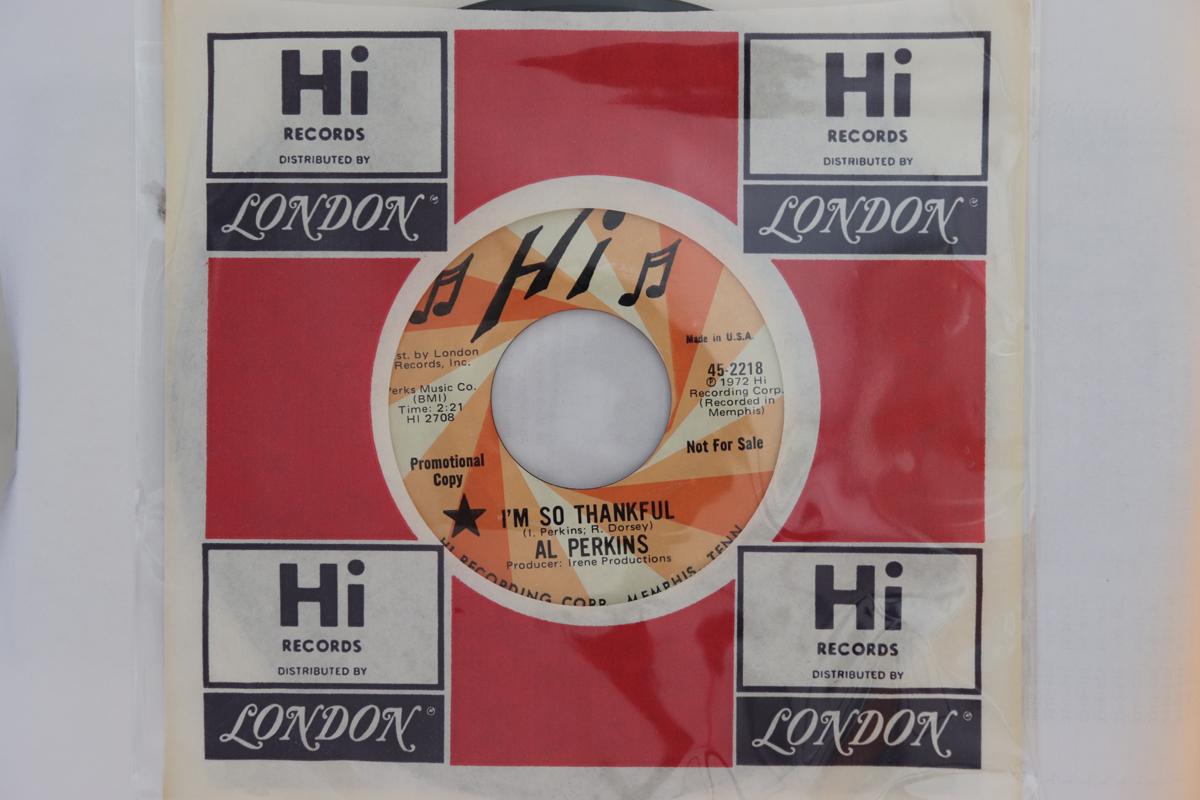 7inch Record AL PERKINS - I m So Thankful 452218 Hi Records 1972 US Soul/Funk Used
7inch Record AL PERKINS - I m So Thankful 452218 Hi Records 1972 US Soul/Funk Used
