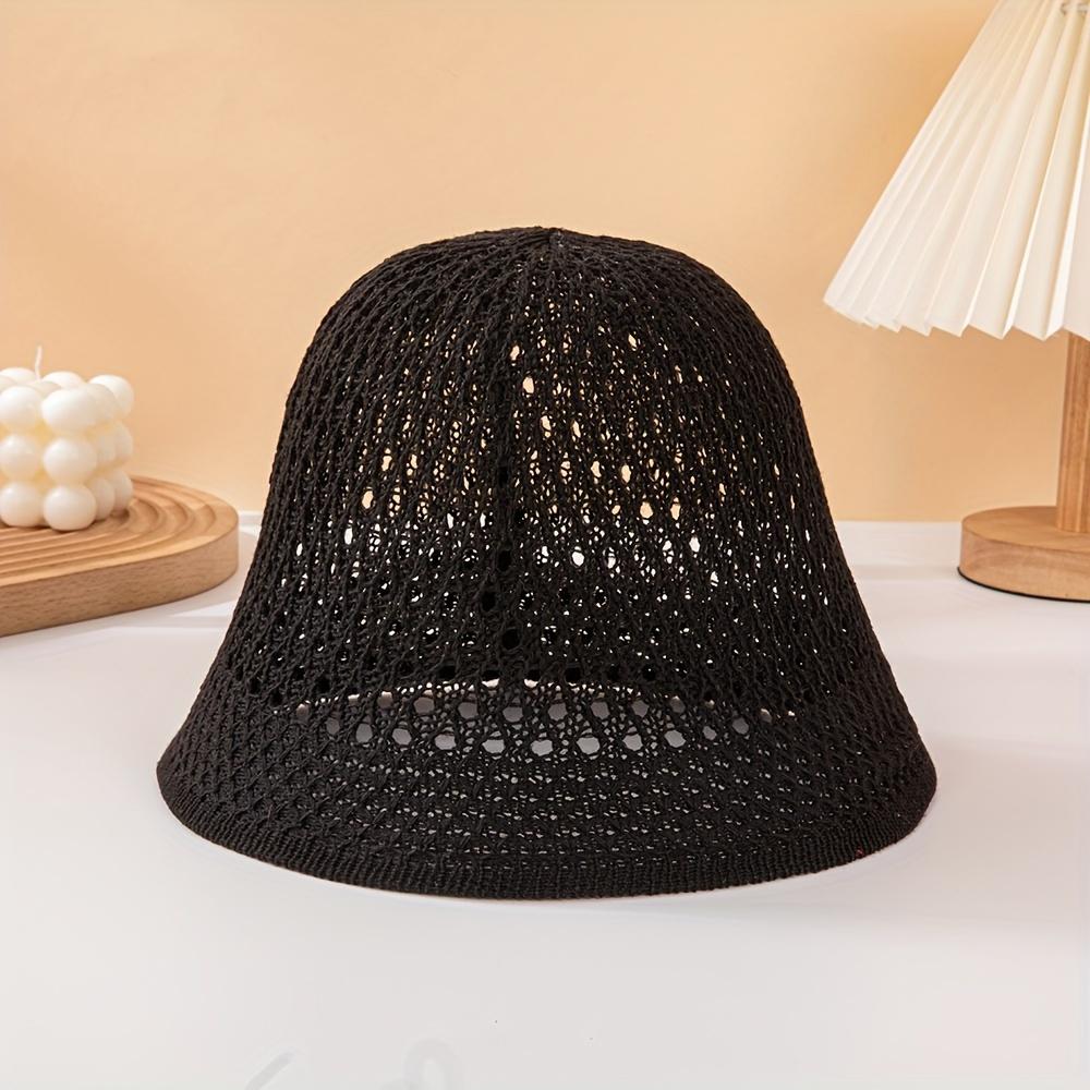 1pc Women S Summer Breathable Bucket Hat - Wide Brim, Lightweight, Black Solid Color, Elastic Fit for Beach & Outdoor Activities, Sun Ha чёрный
1pc Women S Summer Breathable Bucket Hat - Wide Brim, Lightweight, Black Solid Color, Elastic Fit for Beach & Outdoor Activities, Sun Ha чёрный