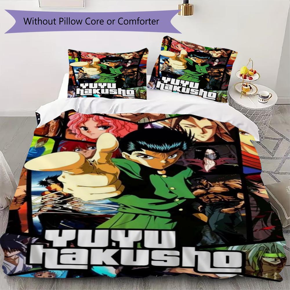 YuYu Hakusho Pattern Bedding uilt Set uilt Cover Pillowcase Home Decoration Birthday Gift (1 * duvet cover + 74 * pillowcase without core) 135x200cm
YuYu Hakusho Pattern Bedding uilt Set uilt Cover Pillowcase Home Decoration Birthday Gift (1 * duvet cover + 74 * pillowcase without core) 135x200cm