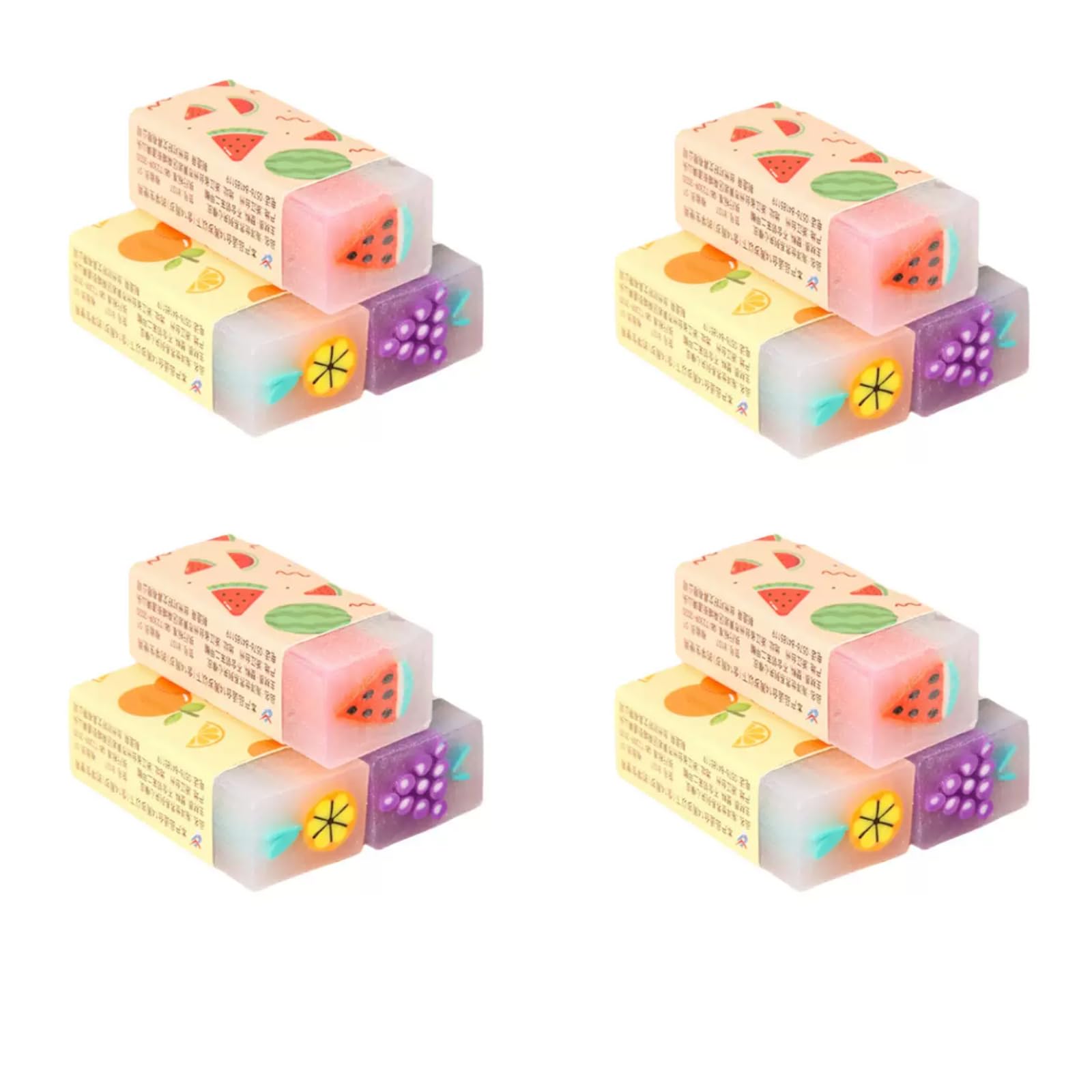 Set of 12 Erasers for Elementary School Cute Stationery Ideas Pineapple Designs Arch-Shaped Students - Watermelon, Grape, білий
Set of 12 Erasers for Elementary School Cute Stationery Ideas Pineapple Designs Arch-Shaped Students - Watermelon, Grape, білий