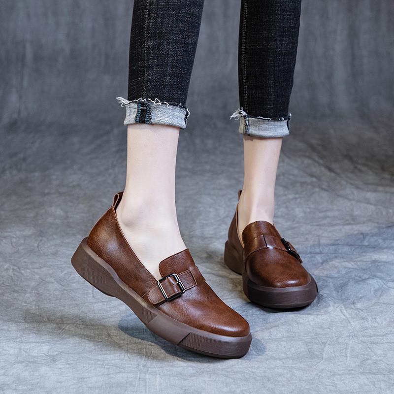 British style small leather shoes women s 2025 spring and autumn new large size women s shoes rubber retro soft sole foot cover flat sole single shoe 43 темно-коричневого кольору
British style small leather shoes women s 2025 spring and autumn new large size women s shoes rubber retro soft sole foot cover flat sole single shoe 43 темно-коричневого кольору