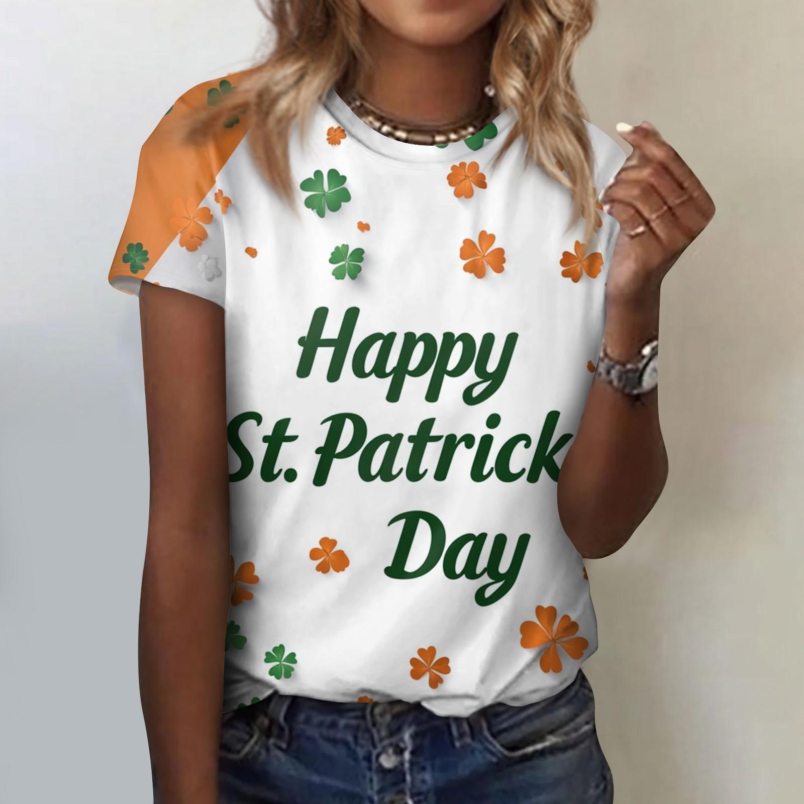 Женская модная повседневная блузка с круглым вырезом и короткими рукавами с цветочным принтом XL белый
Женская модная повседневная блузка с круглым вырезом и короткими рукавами с цветочным принтом XL белый