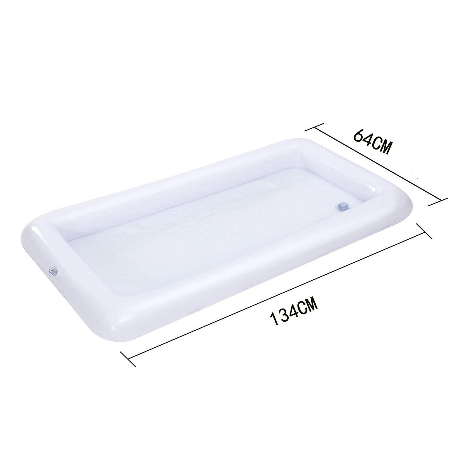 Inflatable Ice Trough 134CM*64cm PVC Material Indoor Salad Bar Ice Bucket for Parties and Outdoor Picnics
Inflatable Ice Trough 134CM*64cm PVC Material Indoor Salad Bar Ice Bucket for Parties and Outdoor Picnics