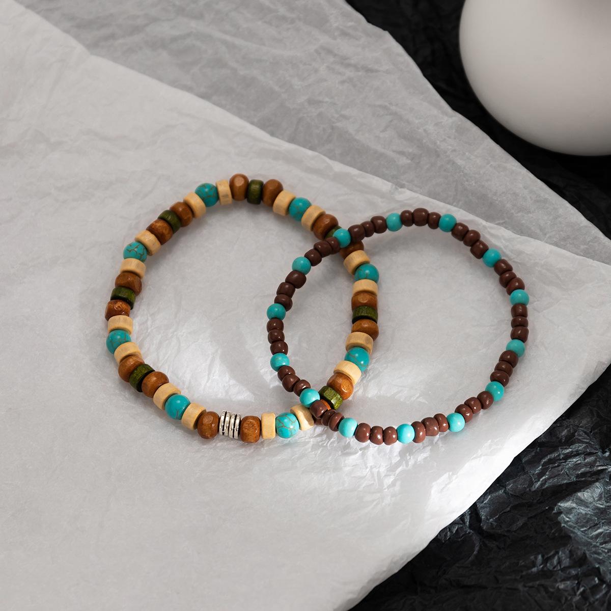 Simple Turquoise Wooden Bead Bracelet for Men Trendy Fashion Versatile High-end Beaded Bracelet for Men Color Mixing 04025
Simple Turquoise Wooden Bead Bracelet for Men Trendy Fashion Versatile High-end Beaded Bracelet for Men Color Mixing 04025