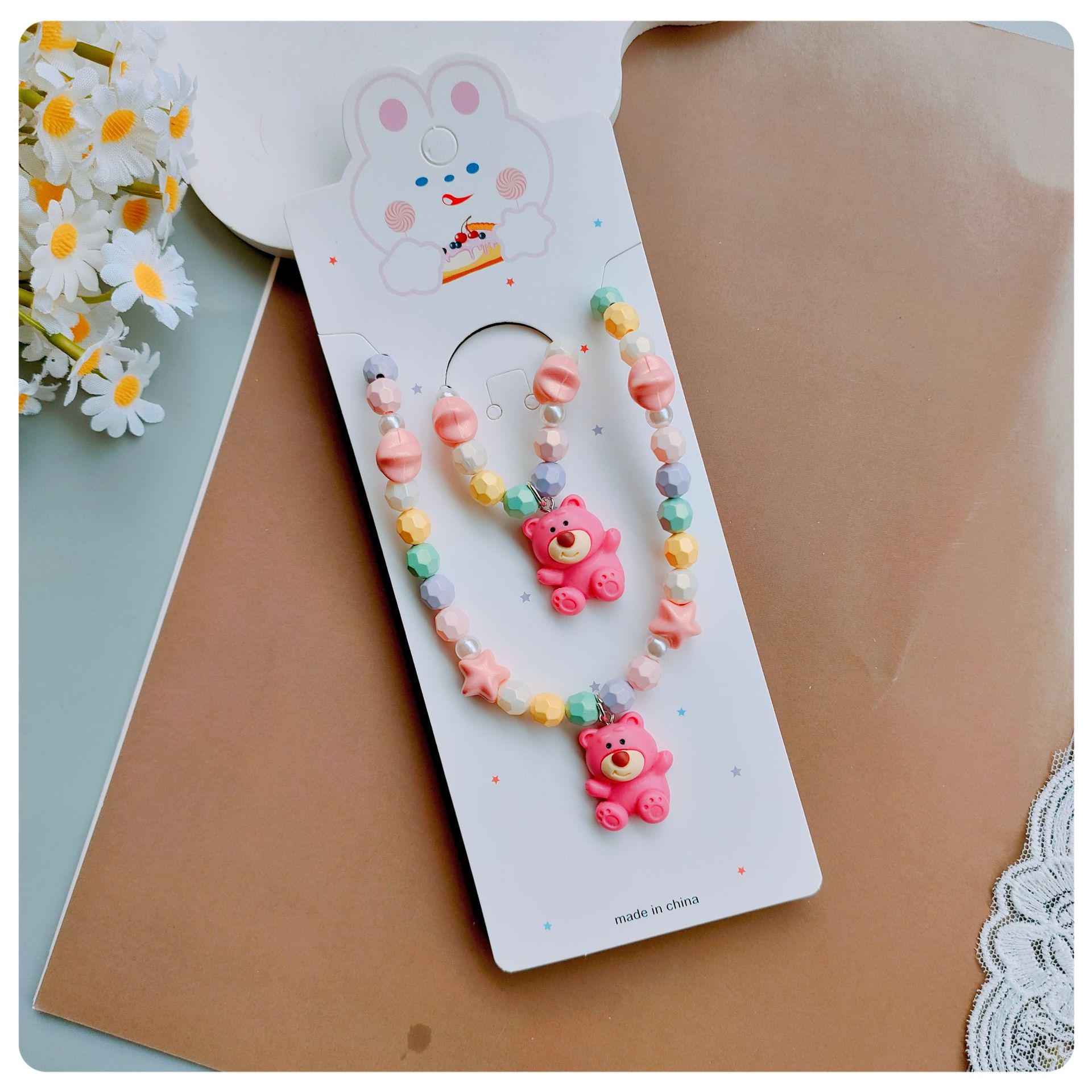 Adorable Rabbit Macaron Beaded Necklace & Bracelet Set for Kids
Adorable Rabbit Macaron Beaded Necklace & Bracelet Set for Kids