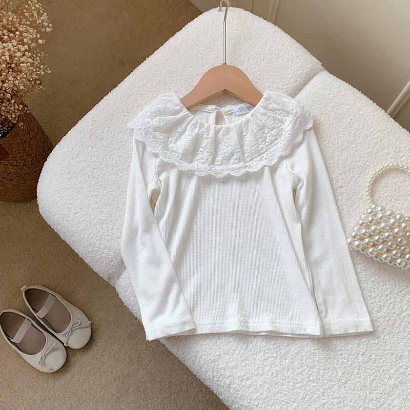 1-12 лет Рубашки с длинным рукавом Детские весенние вязаные топы Кружевная базовая рубашка для малышей Корейская футболка для девочек с оборками на воротнике 140
1-12 лет Рубашки с длинным рукавом Детские весенние вязаные топы Кружевная базовая рубашка для малышей Корейская футболка для девочек с оборками на воротнике 140