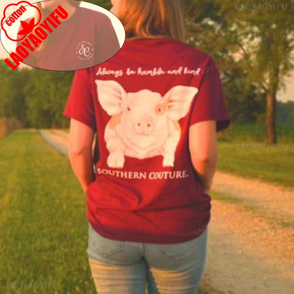 2025 Classic Humble Kind Farm Pig Womens Classic Fit TShirt Maroon Summer Unisex Loose Breathable Camisetas Graphic T Shirts 4XL
2025 Classic Humble Kind Farm Pig Womens Classic Fit TShirt Maroon Summer Unisex Loose Breathable Camisetas Graphic T Shirts 4XL