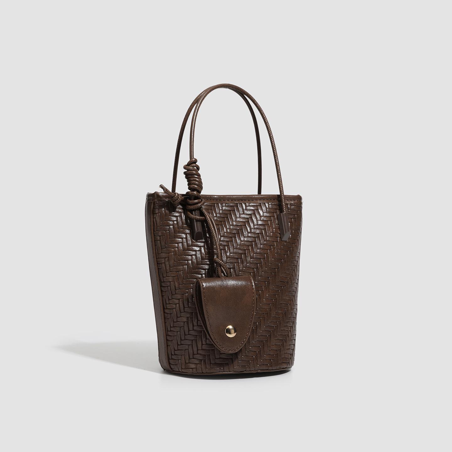Exquisite Women s PU Woven Bucket Bag - 2025 Versatile Luxury Shoulder Crossbody темно-коричневого кольору
Exquisite Women s PU Woven Bucket Bag - 2025 Versatile Luxury Shoulder Crossbody темно-коричневого кольору