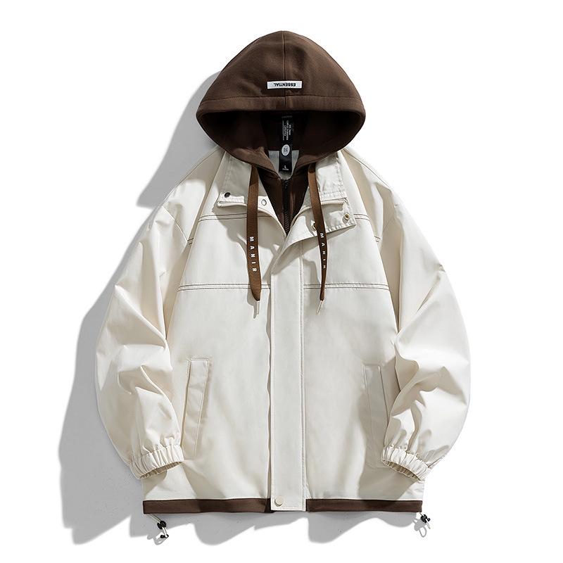 Men s Faux Two-Piece Hooded Jacket - Trendy, Loose Fit for Spring/Autumn Outdoor Casual Wear 3XL брудно-білий
Men s Faux Two-Piece Hooded Jacket - Trendy, Loose Fit for Spring/Autumn Outdoor Casual Wear 3XL брудно-білий