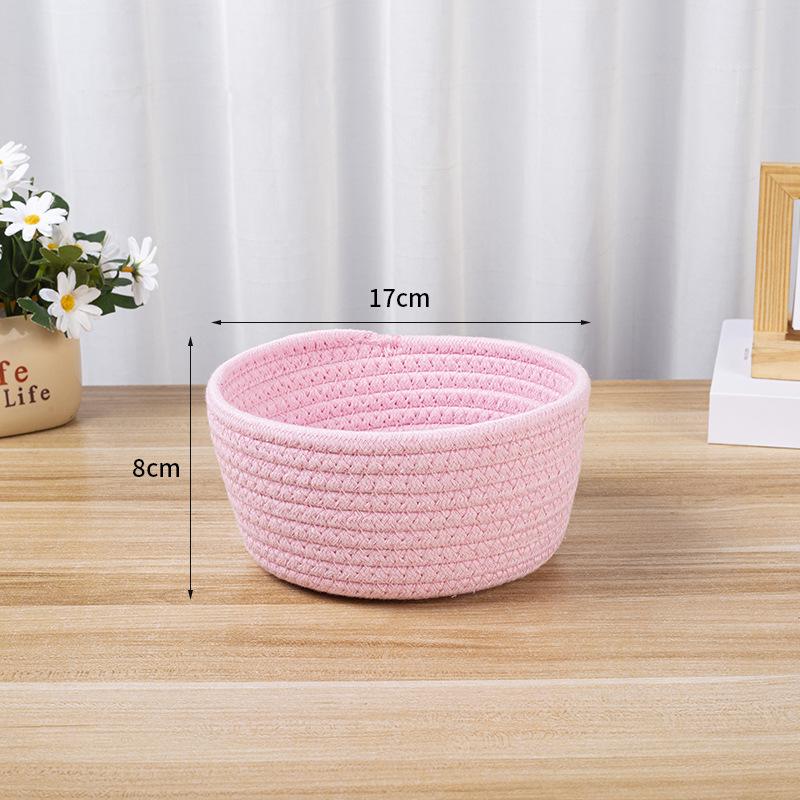 Eco-friendly Cotton Woven Storage Basket for Toys, Cosmetics, Jewelry, and More
Eco-friendly Cotton Woven Storage Basket for Toys, Cosmetics, Jewelry, and More