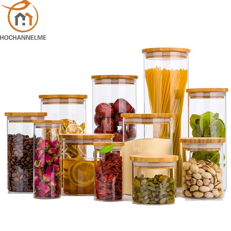 Кухонное хранение продуктов Прозрачные стеклянные банки с бамбуковой крышкой Герметичные банки Бутылки Баночки для специй Коробка для конфет Кухонное хранилище
Кухонное хранение продуктов Прозрачные стеклянные банки с бамбуковой крышкой Герметичные банки Бутылки Баночки для специй Коробка для конфет Кухонное хранилище