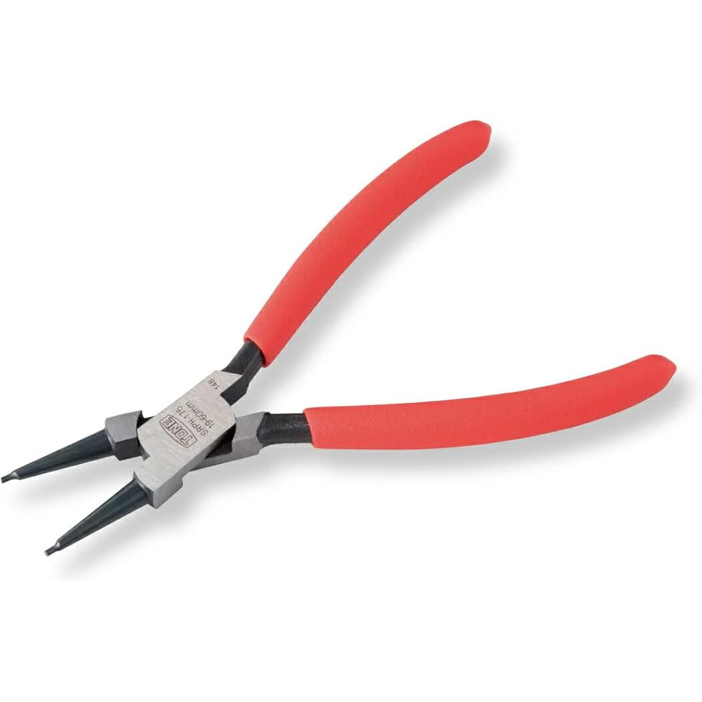 Tone Snap Ring Pliers Straight Type for Holes SRPH-200 40-100mm
Tone Snap Ring Pliers Straight Type for Holes SRPH-200 40-100mm