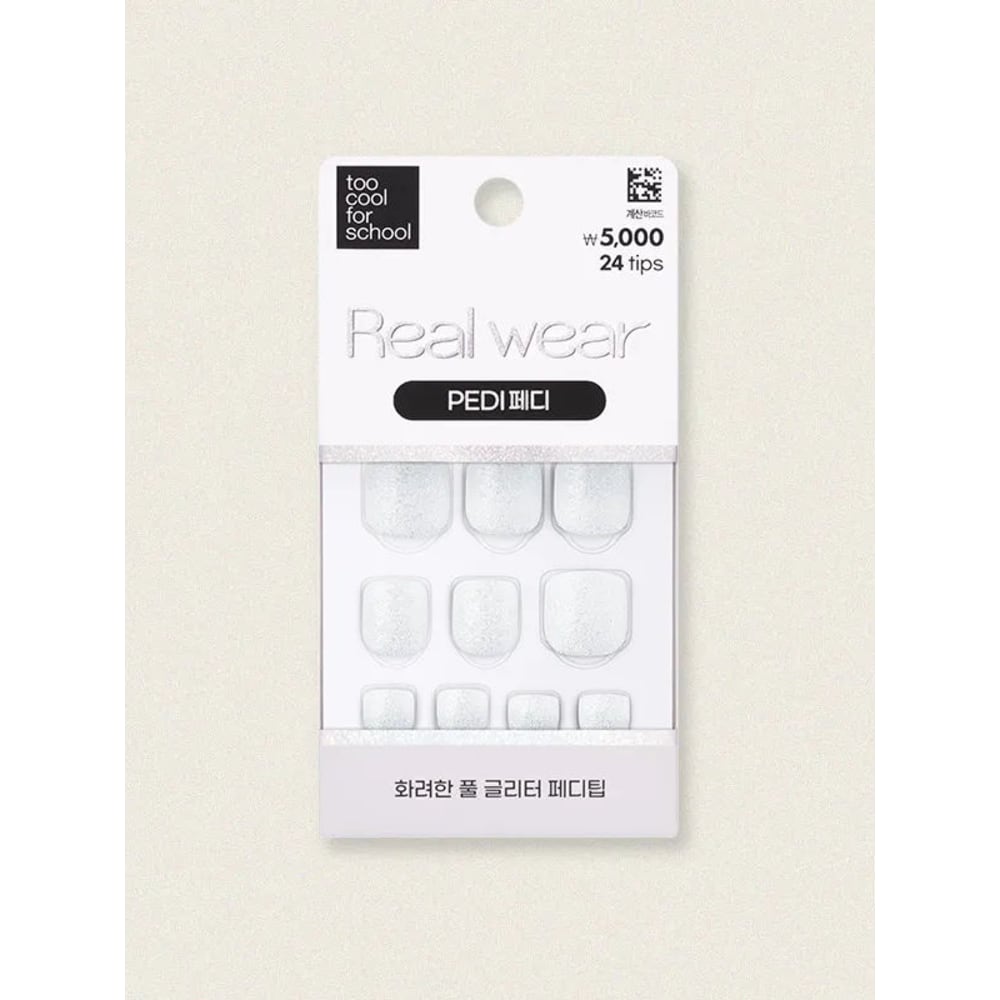 White Shine Real Wear Pedi Tips by To Cool for School (24 Count) 1ea
White Shine Real Wear Pedi Tips by To Cool for School (24 Count) 1ea