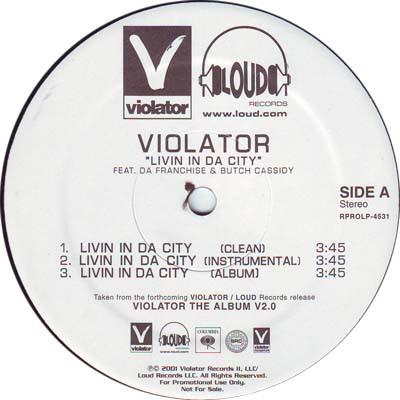 12-дюймовая пластинка VIOLATOR - Livin In Da City RPROLP4531PROMO Violator Record 2001 US Рэп и хип-хоп/R&B Б/У
12-дюймовая пластинка VIOLATOR - Livin In Da City RPROLP4531PROMO Violator Record 2001 US Рэп и хип-хоп/R&B Б/У