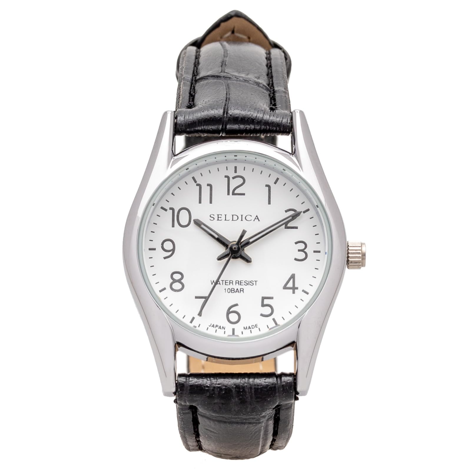 Clefer Serdica Analog Watch, White Dial, PU Leather Strap, Japanese Movement, SD-AL334-WTS, Women s, Black
Clefer Serdica Analog Watch, White Dial, PU Leather Strap, Japanese Movement, SD-AL334-WTS, Women s, Black