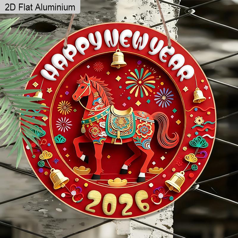 2D Flat 1pc Horse Year Aluminum Decoration Plaque, “Happy New Year” Lettering Sign, Home Decor, Porch Decor, Door Decor, Farmhouse Decor, Wonderful 7.87×7.87inch
2D Flat 1pc Horse Year Aluminum Decoration Plaque, “Happy New Year” Lettering Sign, Home Decor, Porch Decor, Door Decor, Farmhouse Decor, Wonderful 7.87×7.87inch