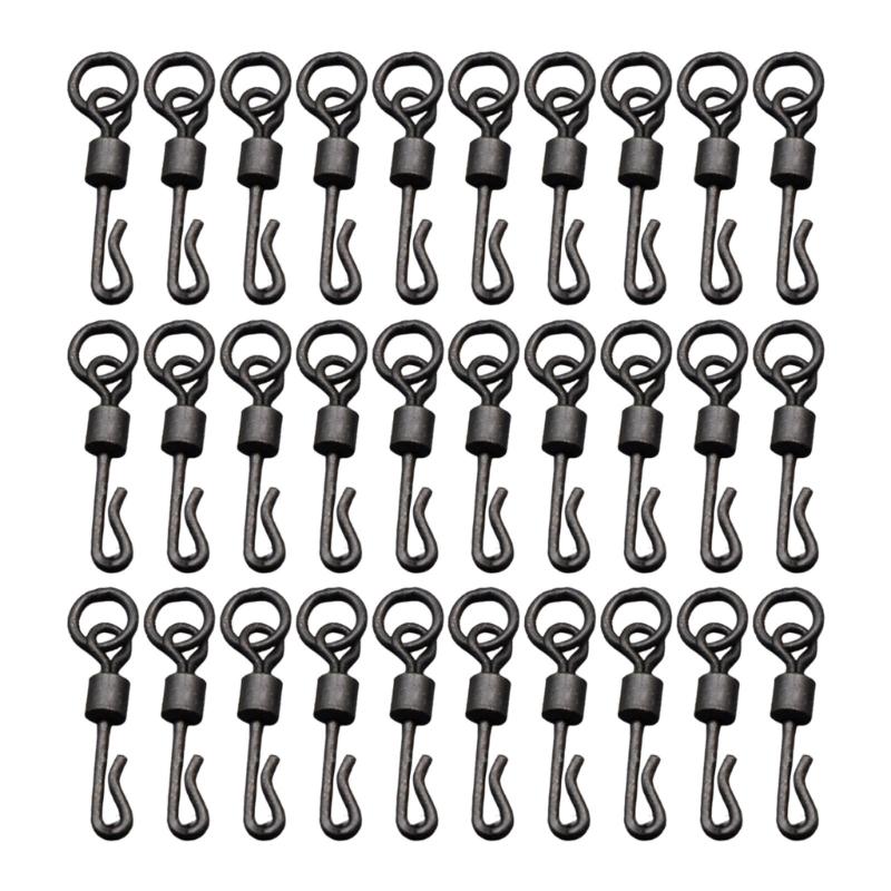 30Pieces Set Fishing Connectors Set Copper Plated Metal Pin Bearing Rolling Swivels Snap For Lures Hook Tackle Accessory
30Pieces Set Fishing Connectors Set Copper Plated Metal Pin Bearing Rolling Swivels Snap For Lures Hook Tackle Accessory