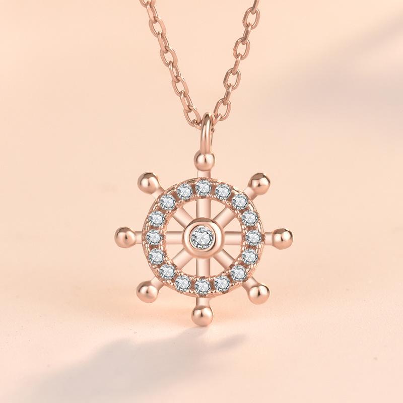 S925 Sterling Silver Zircon Compass Necklace for Women - European & American Style S925 Silver
S925 Sterling Silver Zircon Compass Necklace for Women - European & American Style S925 Silver